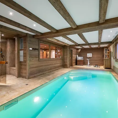 Familial A Avec Piscine Et Sauna Pour 12 Personnes - Fr-1-569-2 Chalet Megève